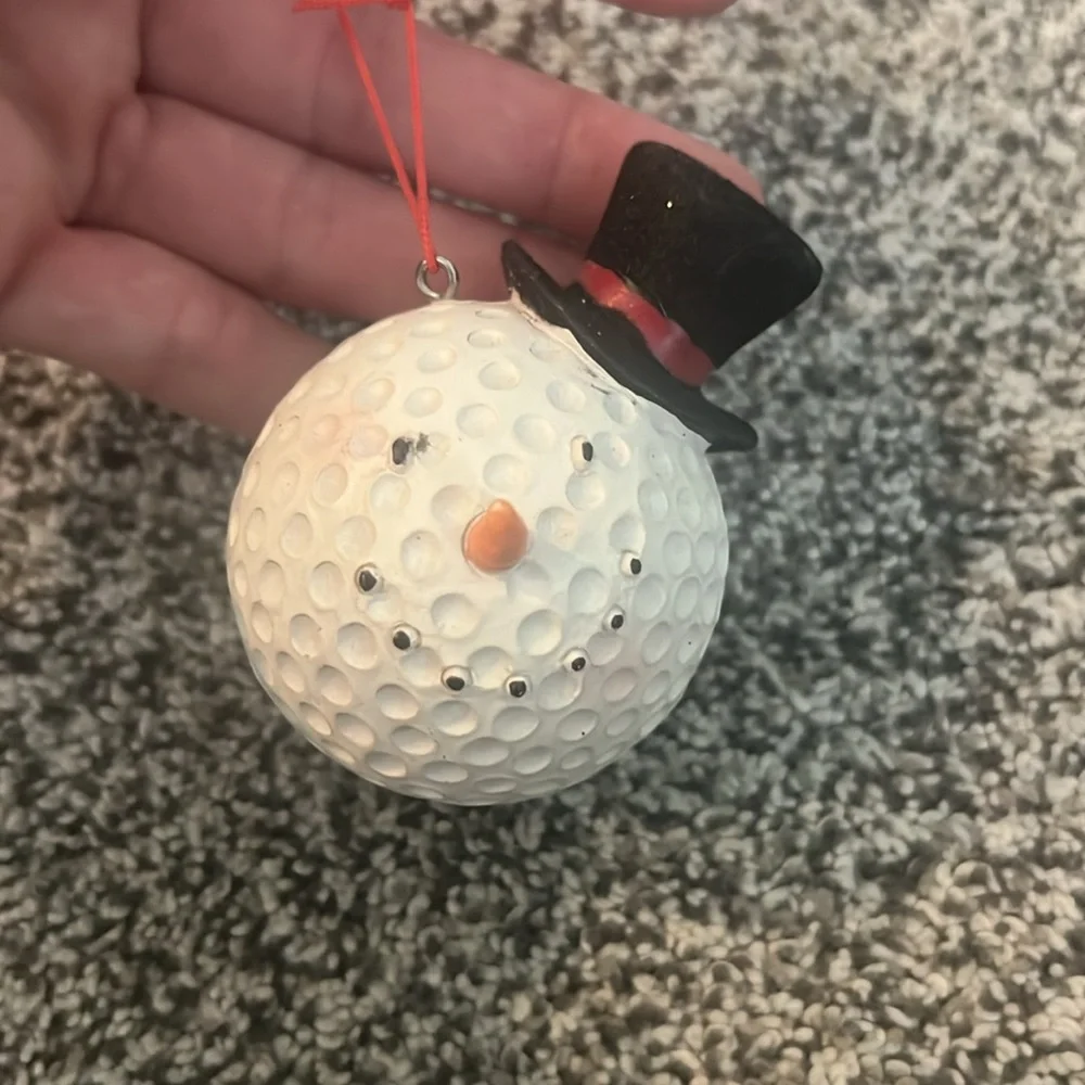 Golf Theme Christmas Tree Ornaments